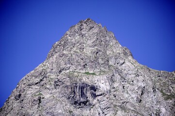 landscape of mountain in the alps with glacier
