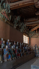 Obraz premium Foguang Temple of Shanxi and Buddhist Statues