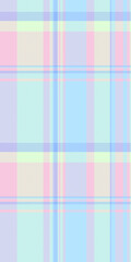 Composition textile tartan plaid, messy seamless background texture. Household pattern check fabric vector in light and blue colors.