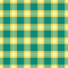 Vibrant teal and pale yellow gingham check pattern.  Perfect for textile design, website backgrounds, or crafting projects.  This cheerful, seamless texture evokes feelings of warmth and optimism.