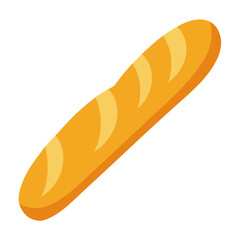 Baguette  icon featuring toast, eggs, coffee, and more. Perfect vector for food-themed design