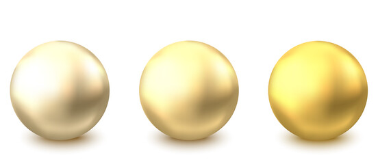 3d golden metal sphere.