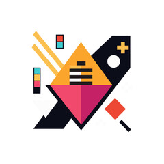  analog pixels  memphis meets modern minimalism 