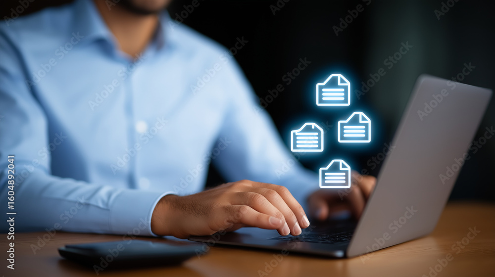 Poster efficient e-invoicing solutions for modern business practices