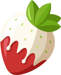 White Chocolate Dipped Strawberry icon