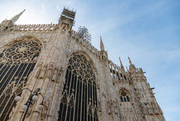 Duomo di Milano or Milan Cathedral Facade