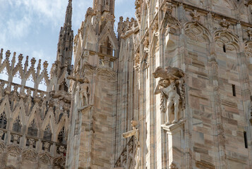 Duomo di Milano or Milan Cathedral Facade