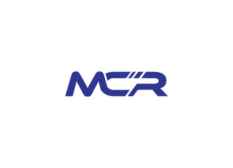 Initial Letter MCR Logo or Icon Design Vector Image Template