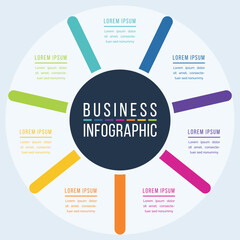 Infographic design 7 Steps for Data Visualization
