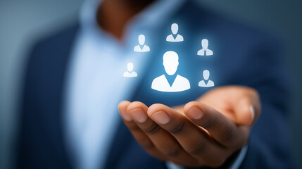 Naklejka premium Standout Leadership in Team Management for Organizational Growth