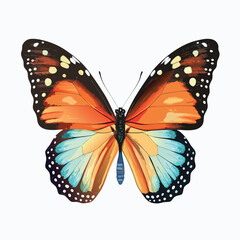 Obraz premium Colorful Butterfly Watercolor Painting