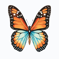 Fototapeta premium Colorful Butterfly Watercolor Painting