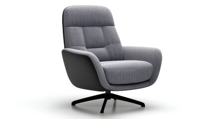 Obraz premium Stylish Grey Recliner Armchair with Modern Design for Comfortable Home Relaxation