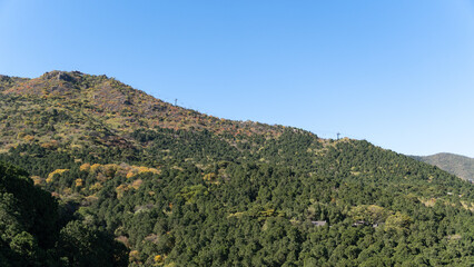 Fototapeta premium mountain landscape with blue sky