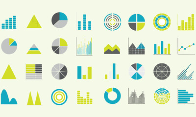 Data Analytics, Business Charts & Graphs: Ultimate Guide to Analysis Icons and Visuals

