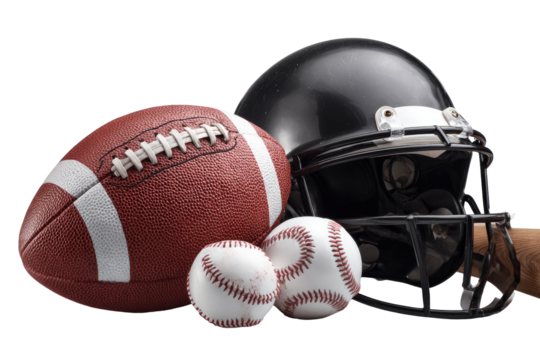American Football and Baseball Equipment