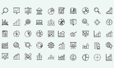 Data Analytics, Business Charts & Graphs: Ultimate Guide to Analysis Icons and Visuals

