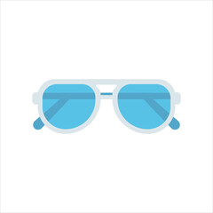 simple summer beach sunglasses icon vector illustration
