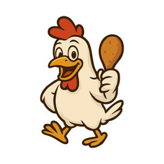 High-Energy Rooster Character Design for Premium Food Branding and Esports Team Identity