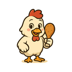 High-Energy Chicken Mascot Logo Template for Food Industry Branding and Restaurant Identity