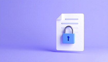 3D document with lock