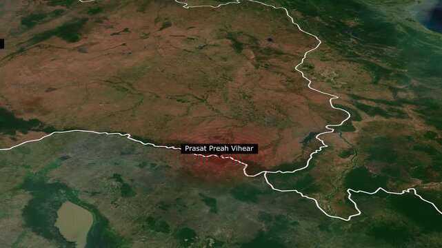  Prasat Preah Vihear Border Map Animation &ndash; Cambodia&ndash;Thailand Boundary Overview.