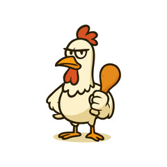 High-Energy Rooster Mascot Logo Template for Professional Food Branding and Esports Teams