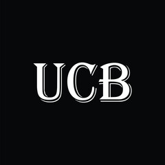 UCB abstract letter logo design. This logo is designed by three abstract letters
