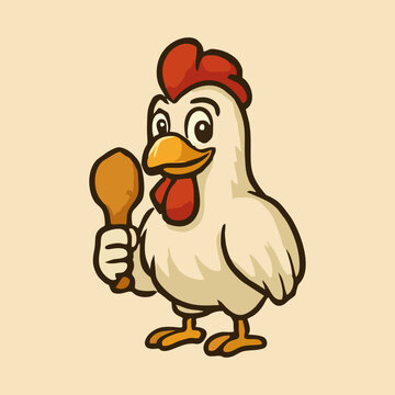 Aggressive Rooster Mascot Vector for Fast Food Branding, Gaming Identity, or Poultry Farm Logo Design