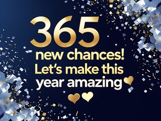 365 New Chances with Happy New Year.