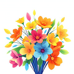Fototapeta premium colorful flower background
