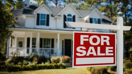 Fototapeta premium Suburban house for sale
