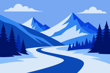 winter forest landscape