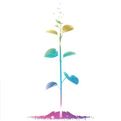 Fototapeta premium Abstract illustration of a seedling