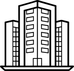 condominium line art collection, lineart condo