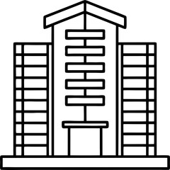 condominium line art collection, lineart condo