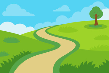 landscape with a river