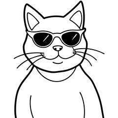 Cool Cat in Shades