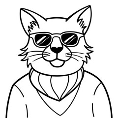 Cool Cat in Shades