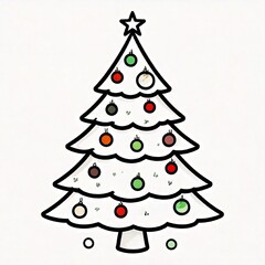 Fototapeta premium Christmas tree image design 