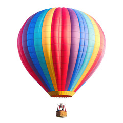 Naklejka premium Vibrant colorful hot air balloon