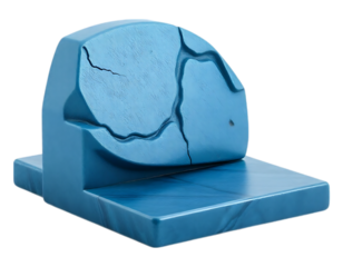 Cracked Blue Stone Monument