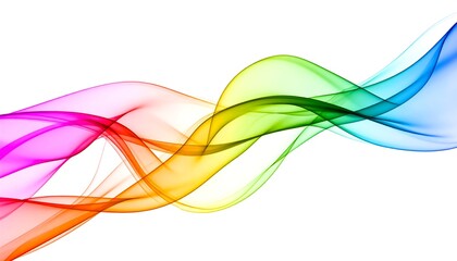Naklejka premium Abstract rainbow waves