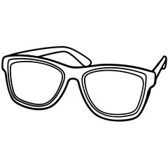 Fototapeta premium Sunglasses Icon Silhouette