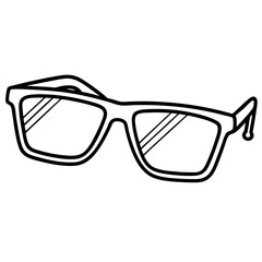 Fototapeta premium Sunglasses Icon Silhouette