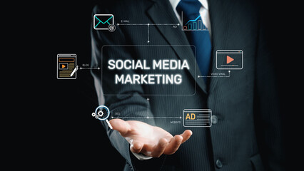 Social media marketing strategy with engagement metrics. Social marketing boosts media visibility. Social media marketing drives traffic. Social media marketing increases engagement. Elide