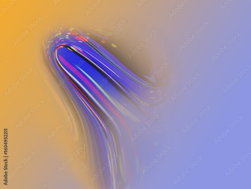Poster abstract pastel color tones with fluid lines and soft gradients