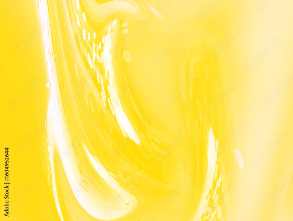 Poster abstract yellow tones with fluid lines and soft gradients