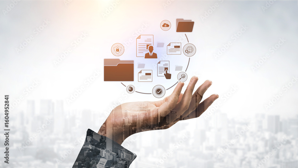 Poster document management system for secure file storage, organized access, and efficient digital workflow