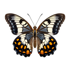 Obraz premium Realistic isolated butterfly, spring colored butterfly, insect